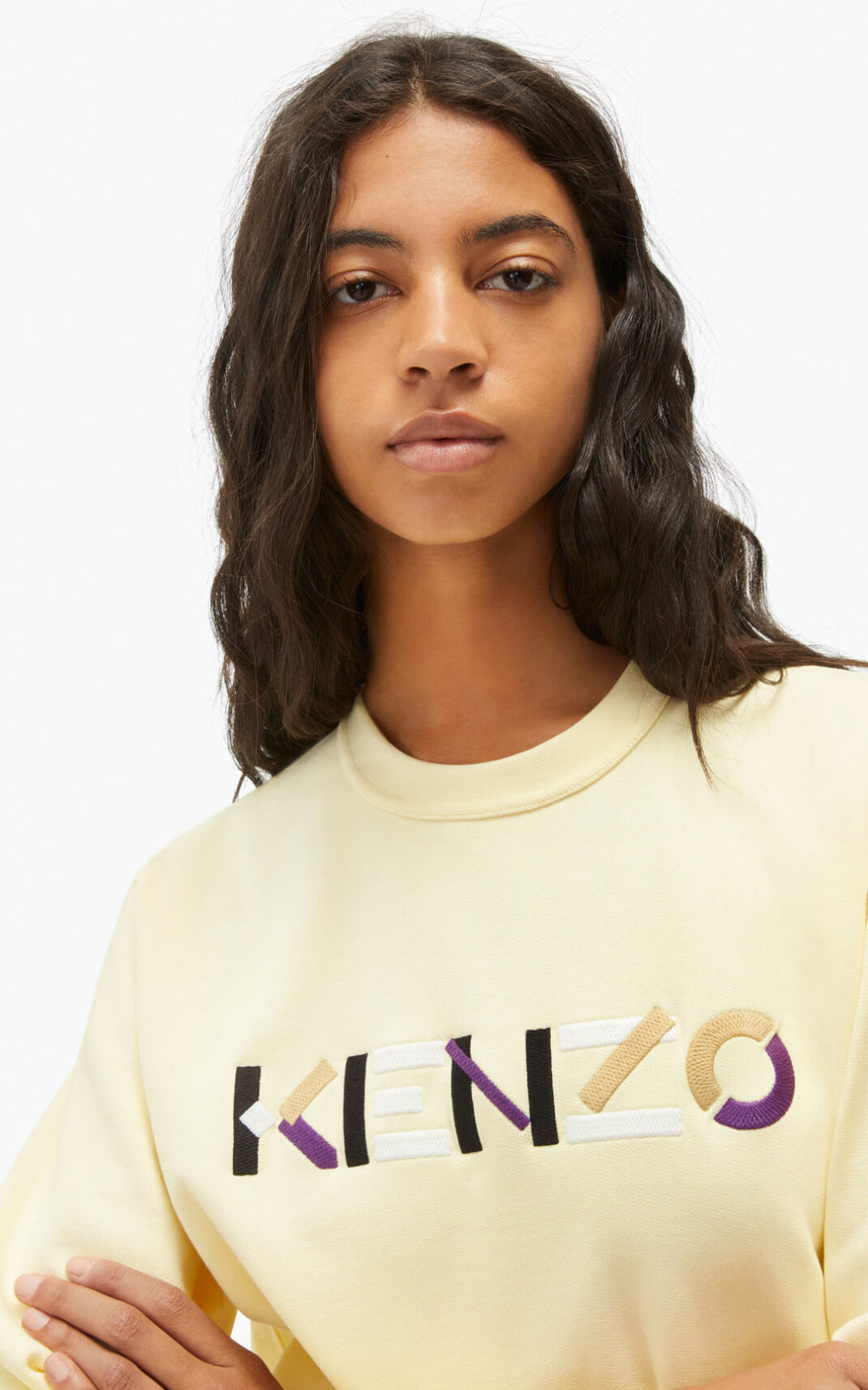 Sweat Kenzo Femme Logo Blanche ZSPDW-9735